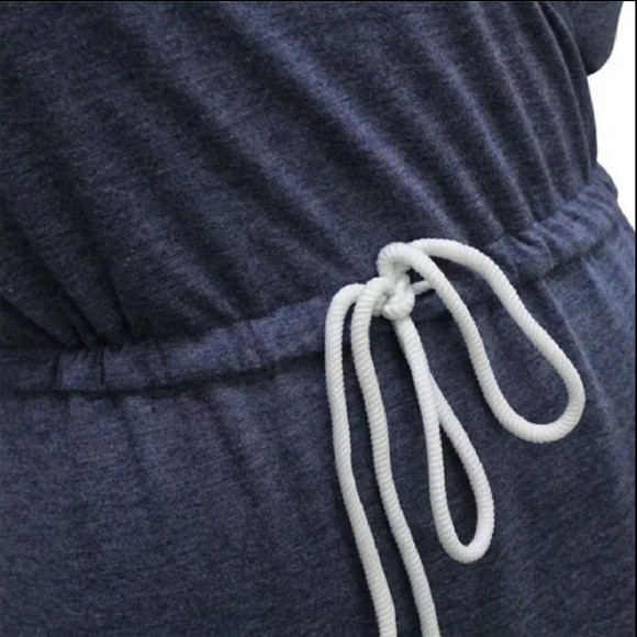 Gray Short Sleeve Maxi Dress - Picture 6 of 7